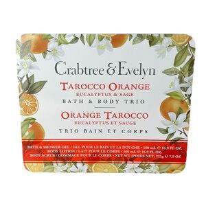 CRABTREE & EVELYN 3 PC Tarocco Orange Gift Set
